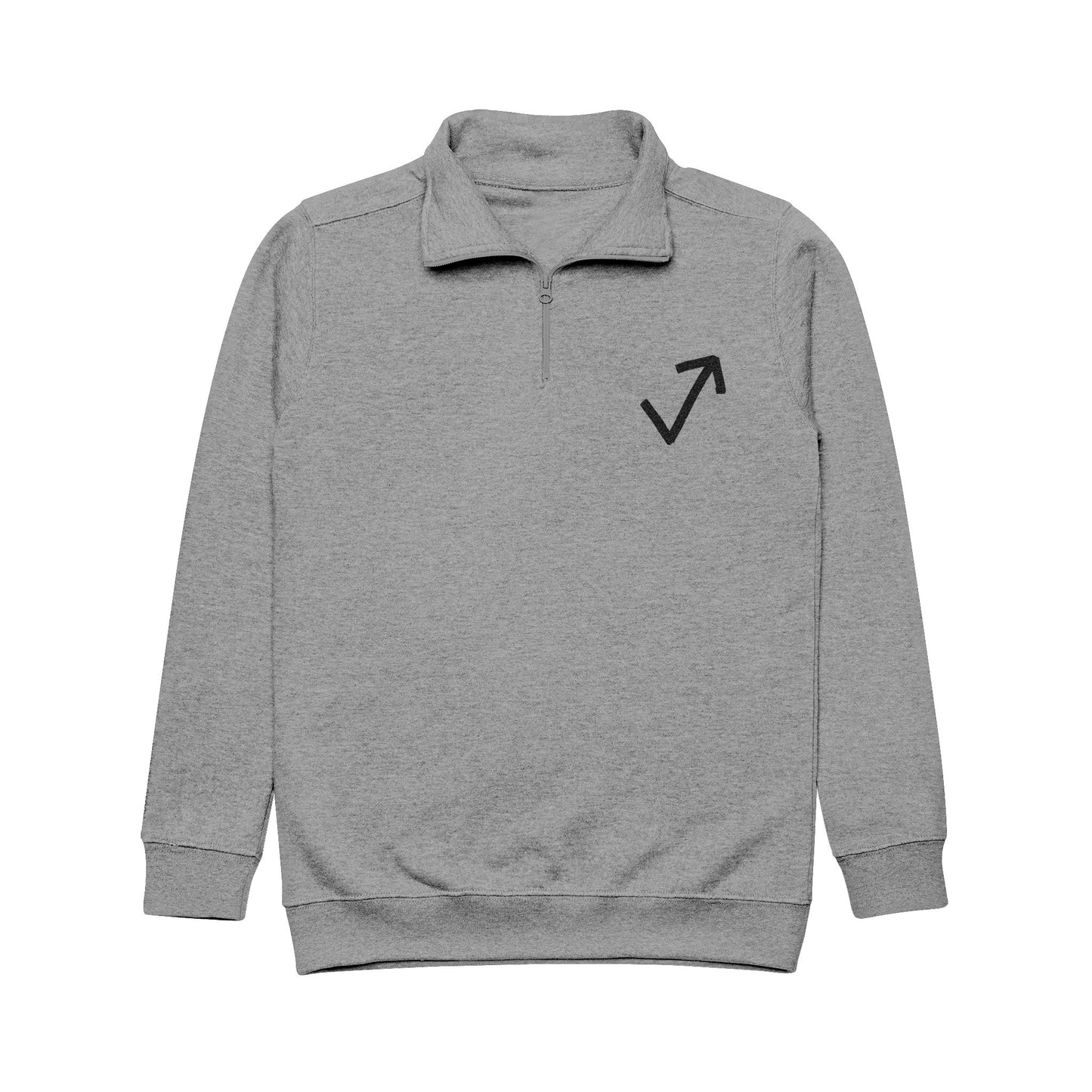 embroidered above the mark pull over