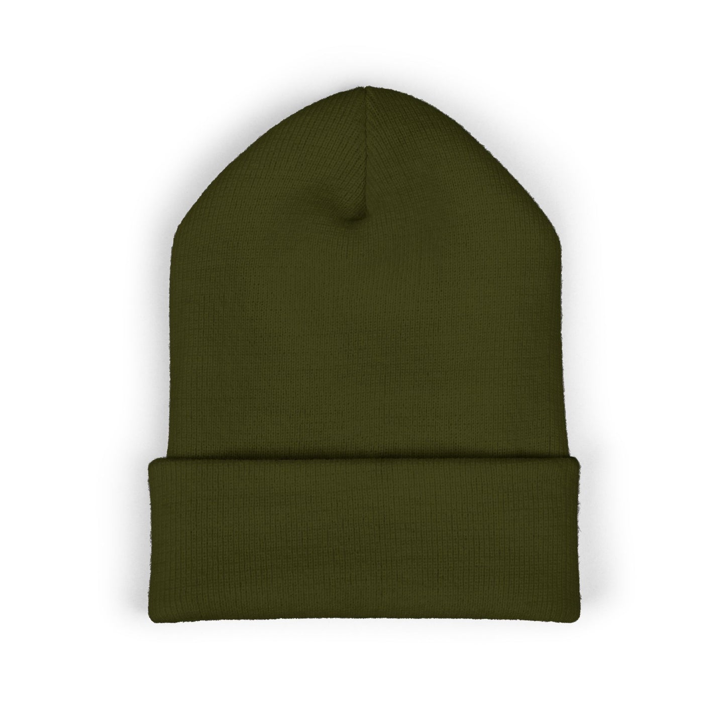 Above The Mark Embroidered Cuffed Beanie