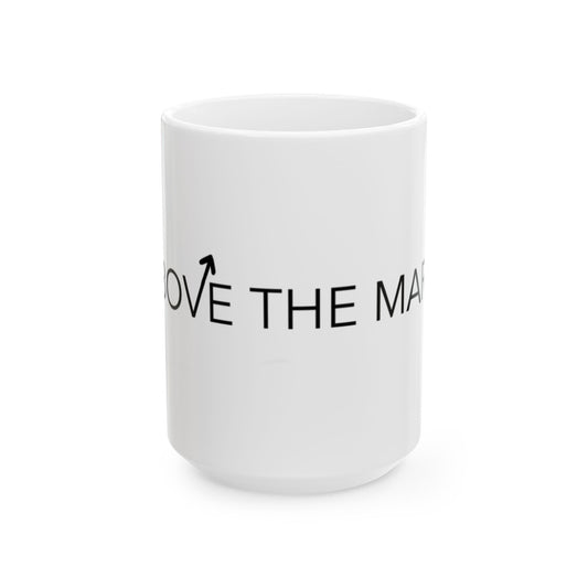 Love The Map Ceramic Mug — Minimalist Travel Quote Coffee Cup (11oz/15oz)
